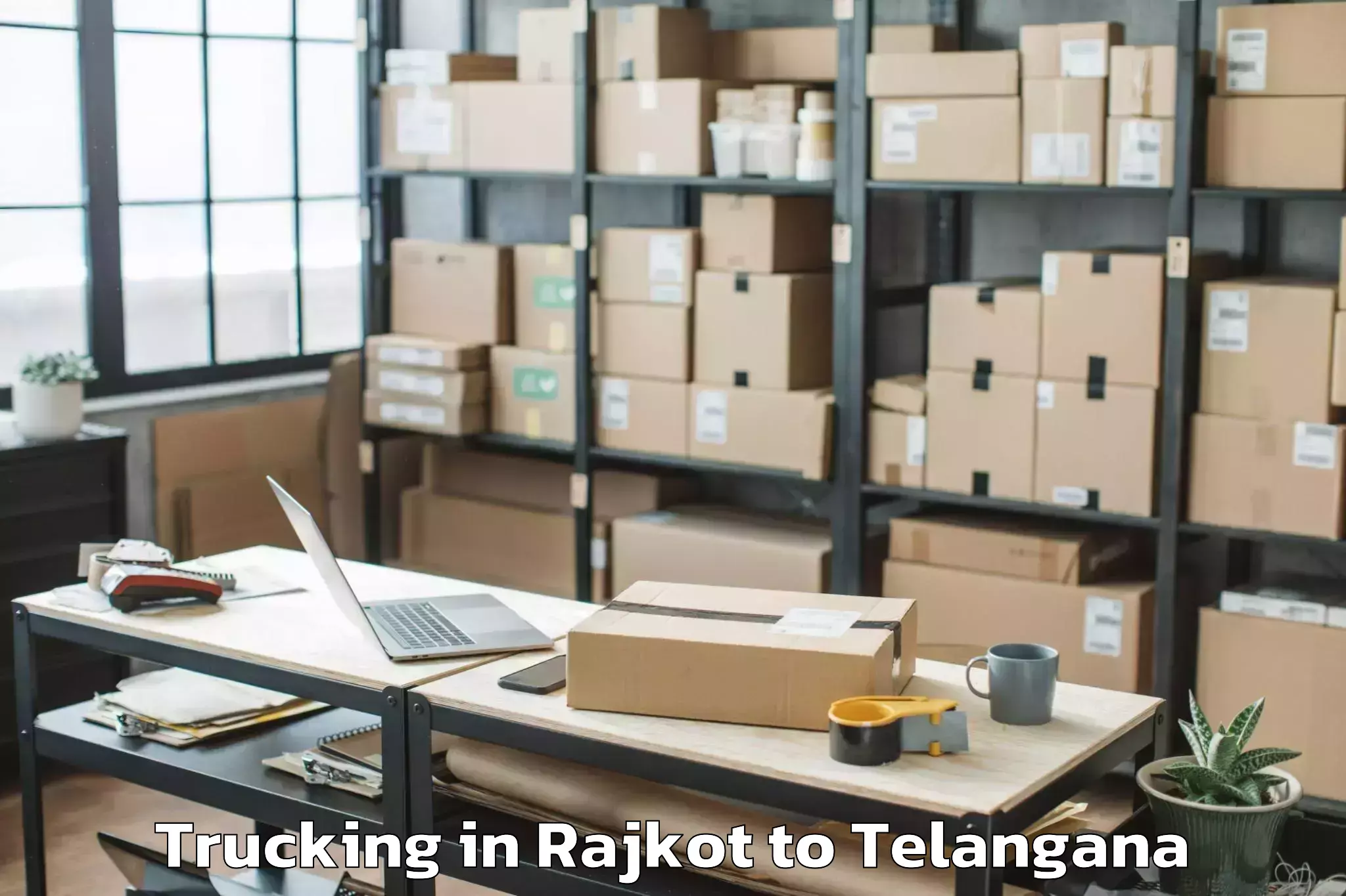 Easy Rajkot to Nalgonda Trucking Booking